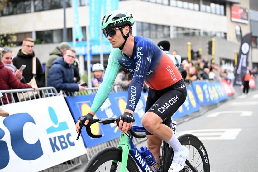 Danish Tobias Lund Andresen of Decathlon CMA CGM Team is pictured after the men elite 'Middelkerke-Wevelgem - In Flanders Fields' one day cycling race, 240.8 km from Middelkerke to Wevelgem, on Sunday 29 March 2026. BELGA PHOTO MAARTEN STRAETEMANS