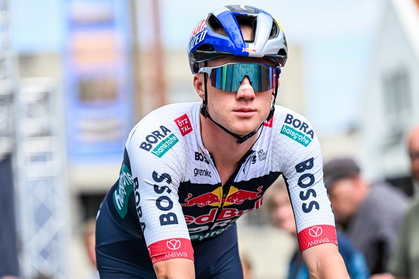 Belgian Maxim Van Gils of RedBull-BORA-hansgrohe pictured before the first stage of the 'Renewi Tour' multi-stage cycling race, from Terneuzen to Breskens, The Netherlands (182,7 km) on Wednesday 20 August 2025. The five-day race takes place in Belgium and the Netherlands. BELGA PHOTO DAVID PINTENS