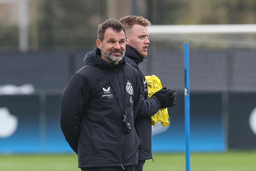 Club's head coach Ivan Leko pictured during a training session of Belgian soccer team Club Brugge, in Knokke-Heist, on Tuesday 17 February 2026. Tomorrow, Club Brugge will play against Spanish team Atletico Madrid, a first leg game in the Knockout phase play-offs of the UEFA Champions League tournament. BELGA PHOTO BRUNO FAHY
