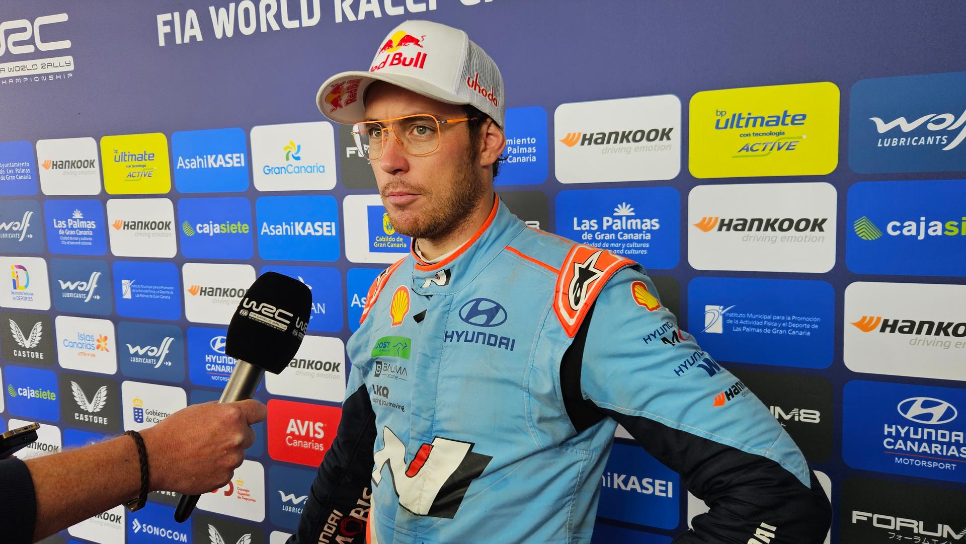 Belgian rally driver Thierry Neuville pictured during the second stage of the Islas Canarias Rally race, on Saturday 26 April 2025, in Las Palmas, Gran Canaria, Spain. BELGA PHOTO ERIC DUPAIN