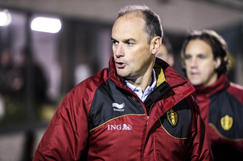 20121028 - EEKLO, BELGIUM: Belgium's Under 17 Coach Bob Browaeys pictured after the last Euro U17 qualifying match in group 3 between Belgium and the Netherlands, in Eeklo, Sunday 28 October 2012. BELGA PHOTO LAURIE DIEFFEMBACQ
