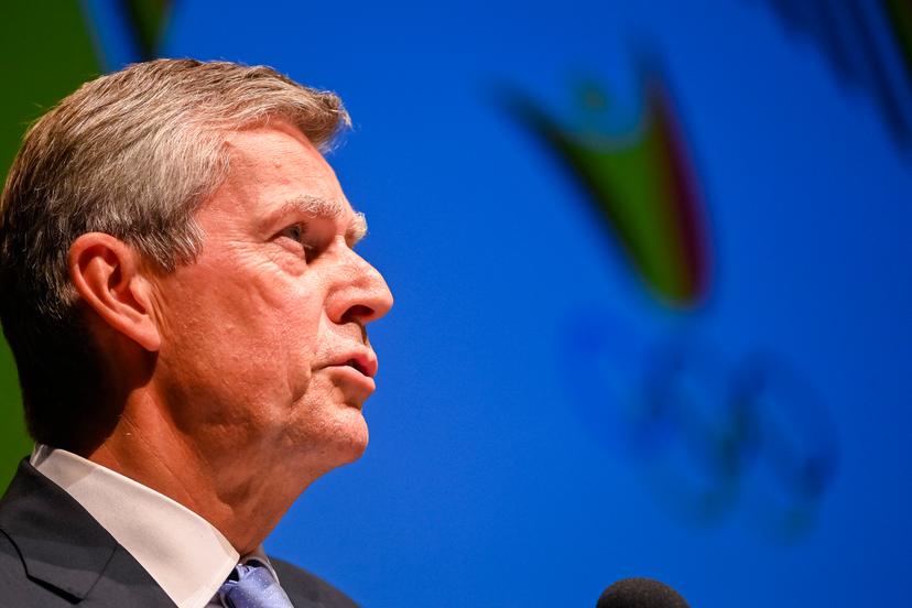 BOIC - COIB chairman Pierre-Olivier Beckers pictured during the annual general assembly of the Belgian Olympic Committee BOIC - COIB, with the election of a new board of directors, in Brussels, Friday 10 September 2021. BELGA PHOTO LAURIE DIEFFEMBACQ