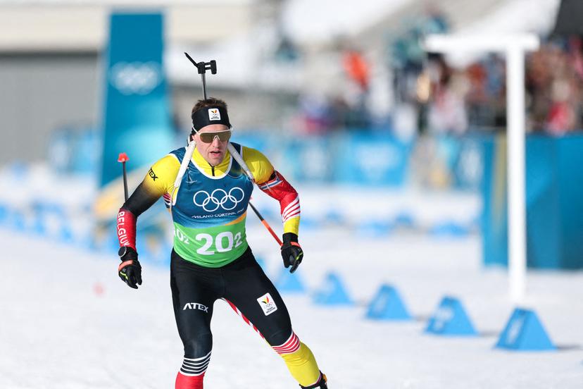 Thierry Langer during Biathlon Mixed Relay 4 x 6 km during day 2 of the 2026 Winter Olympics on February 8, 2026 in Antholz-Anterselva Biathlon Arena. Photo by Alexis Jumeau/ABACAPRESS.COM BELGIUM ONLY