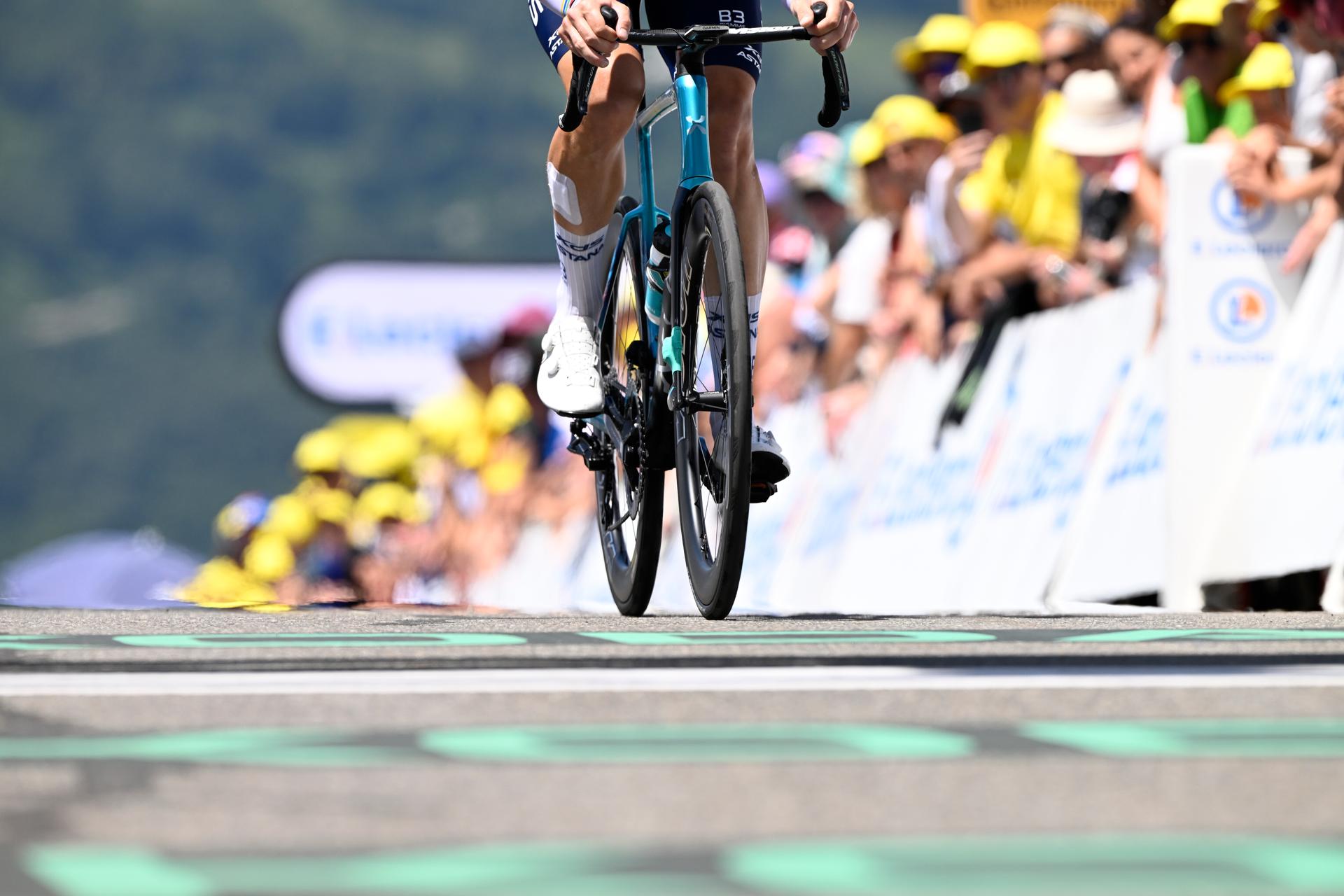 Illustration picture shows the finish line of stage 13 of the 2025 Tour de France cycling race, an 11km individual time trial from Loudenvielle to Peyragudes, on Friday 18 July 2025 in France. The 112th edition of the Tour de France starts on Saturday 5 July in Lille, France, and will finish in Paris, France on the 27th of July.   BELGA PHOTO JASPER JACOBS