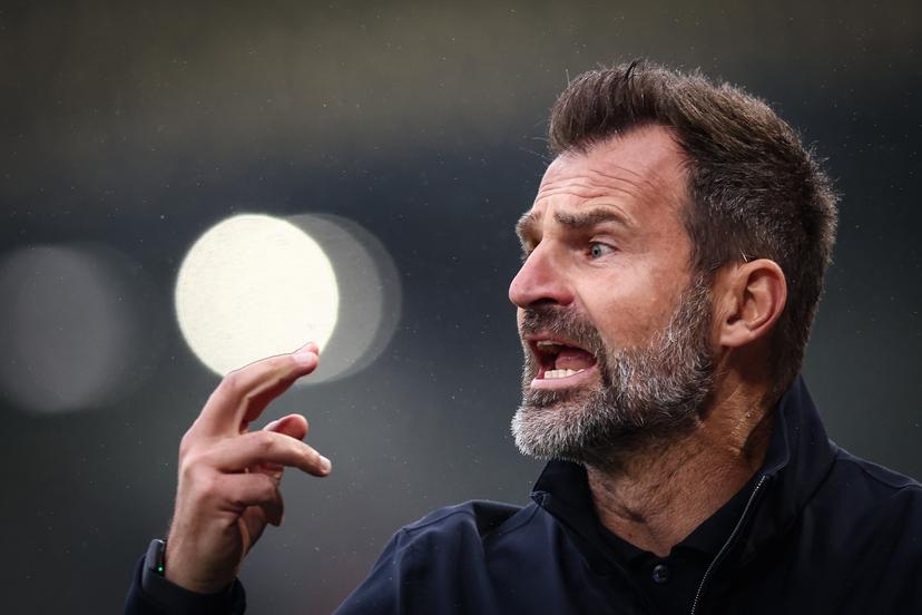 Standard's head coach Ivan Leko pictured during a soccer match between KVC Westerlo and Standard de Liege, Saturday 24 May 2025 in Westerlo, on day 10 (out of 10) of the Europe Play-offs of the 2024-2025 'Jupiler Pro League' first division of the Belgian championship. BELGA PHOTO BRUNO FAHY