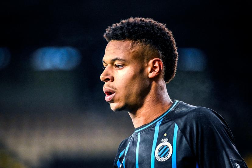 Club's Kaye Furo pictured during a soccer game between KSC Lokeren and Club NXT, Saturday 22 November 2025 in Lokeren, on day 14 of the 2025-2026 'Challenger Pro League' 1B second division of the Belgian championship. BELGA PHOTO TOM GOYVAERTS