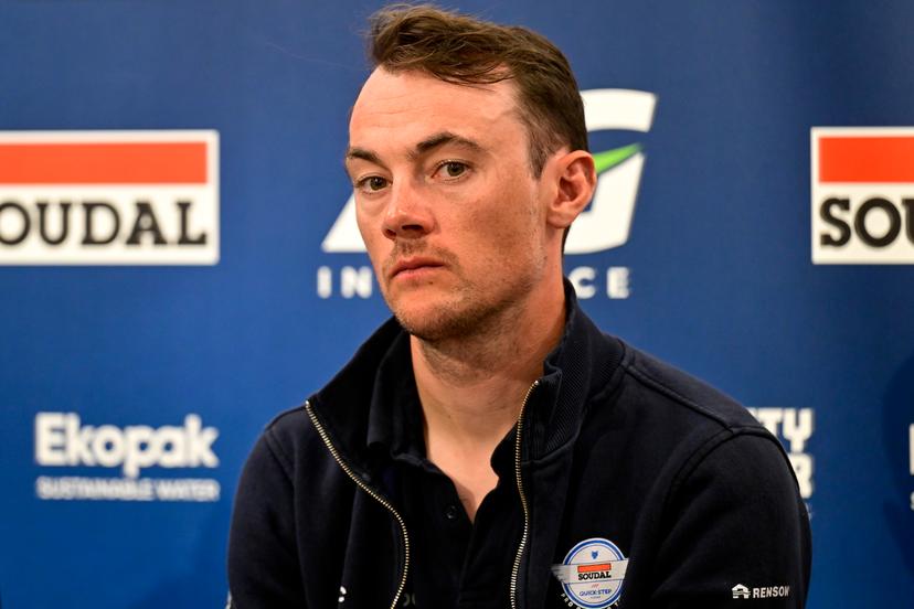 Belgian Yves Lampaert of Soudal Quick-Step pictured during a press conference of the Soudal Quick-Step cycling team ahead of the Ronde van Vlaanderen / Tour des Flandres / Tour of Flanders cycling race, Thursday 03 April 2025 in Oudenaarde. The 109th edition of the cycling race will take place on Sunday 06 April. BELGA PHOTO DIRK WAEM