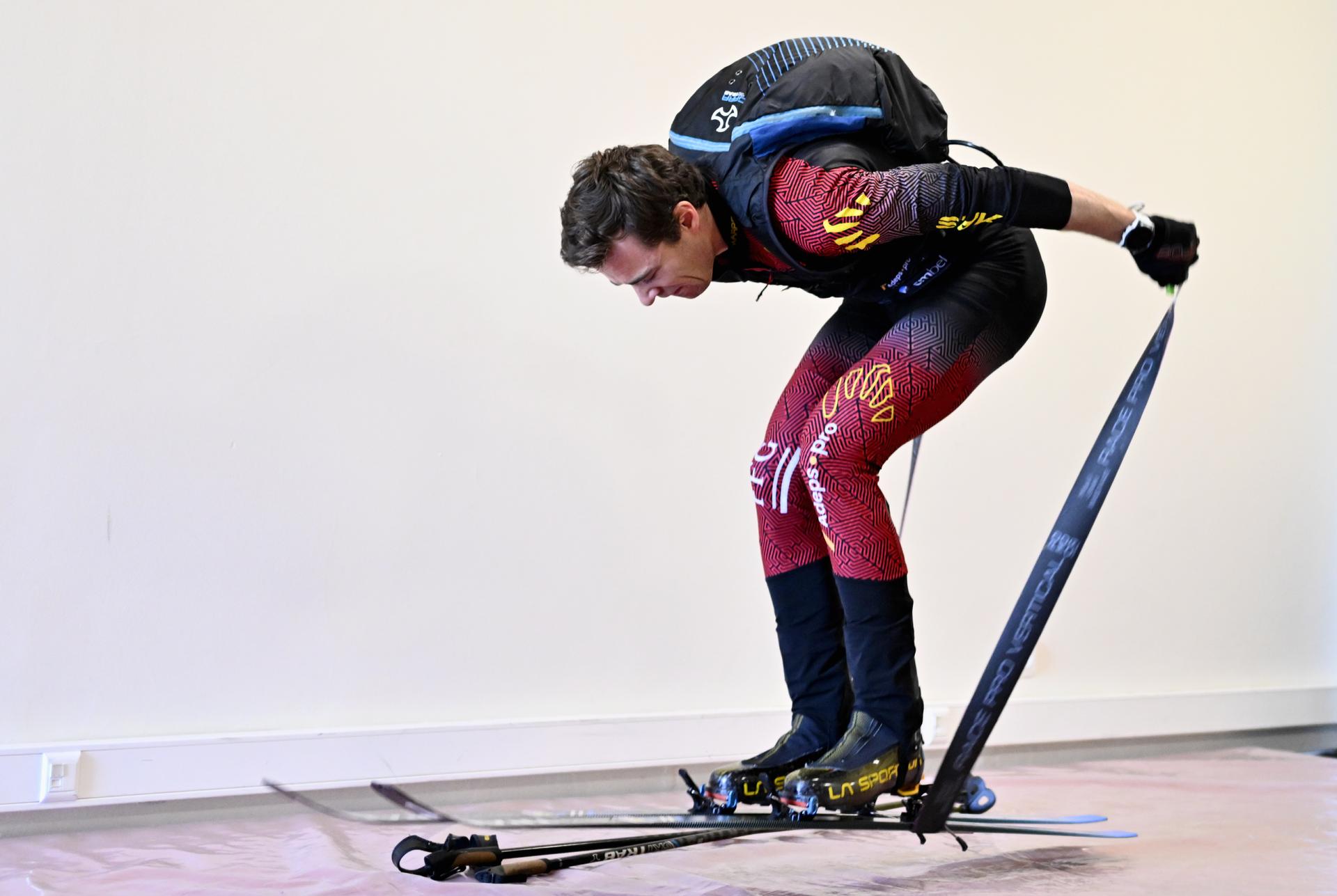 Athlete Maximilien Drion du Chapois pictured during the annual training camp of Team Belgium (19-25/05), in Rio Maior, Portugal, Saturday 24 May 2025. BELGA PHOTO ERIC LALMAND
