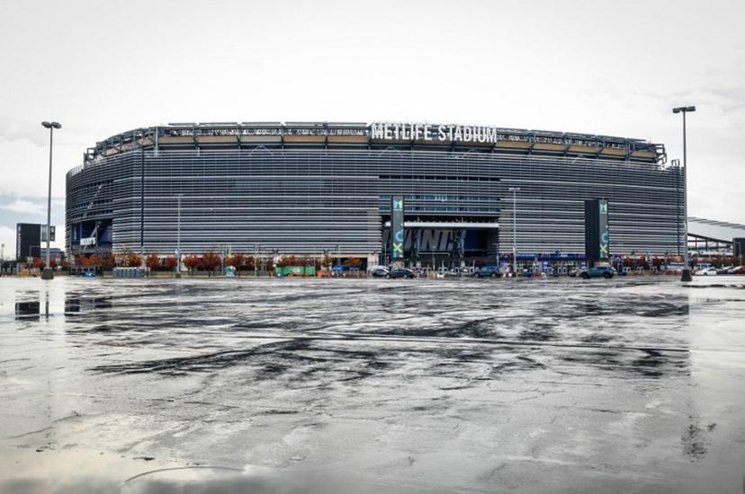 Outside view of the Met life stadium in East Rutherford, New Jersey on October 30, 2025. kena betancur / AFP