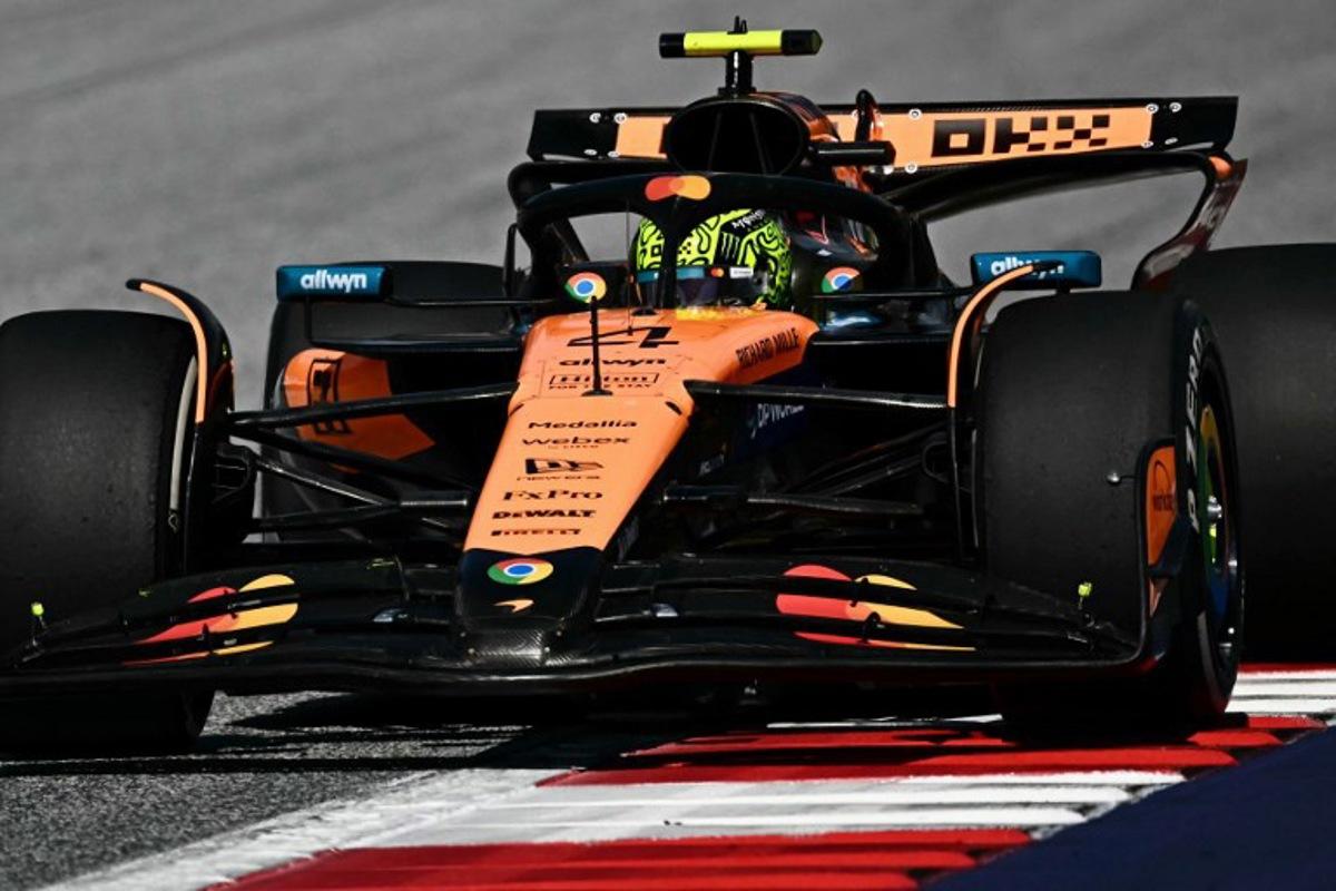 McLaren's British driver Lando Norris competes during the Formula One Austrian Grand Prix at the Red Bull Ring race track in Spielberg, Austria, on June 29, 2025.   Joe Klamar / AFP