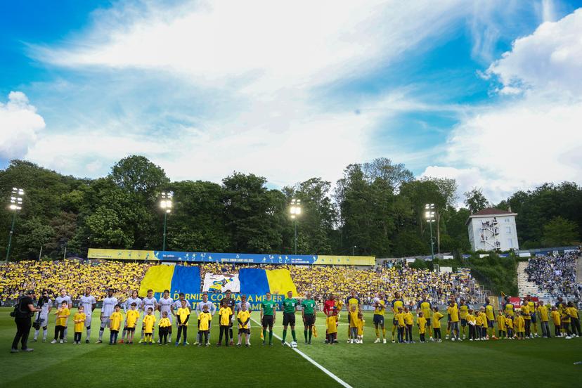 Illustration picture taken during a soccer match between Union Saint-Gilloise and KAA Gent, Sunday 25 May 2025 in Brussels, on day 10 (out of 10) of the Champions' Play-offs of the 2024-2025 'Jupiler Pro League' first division of the Belgian championship. BELGA PHOTO VIRGINIE LEFOUR