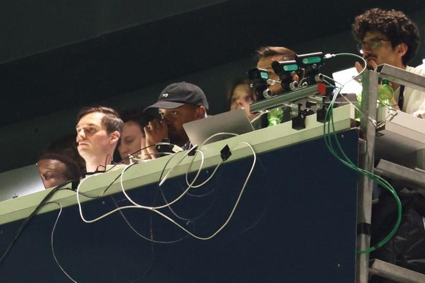 Bayern Munich's Belgian coach Vincent Kompany looks on from the stands during the UEFA Champions League semi-final first leg football match between Paris Saint-Germain (PSG) and Bayern Munich at the Parc des Princes in Paris on April 28, 2026.  FRANCK FIFE / AFP
