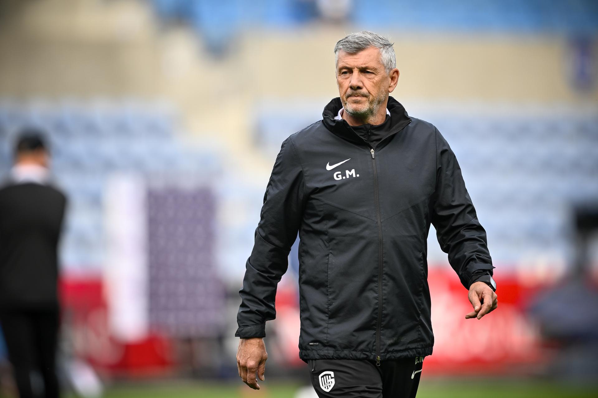 Genk's goalkeeper coach Guy Martens pictured at a soccer match between KRC Genk and STVV, Sunday 20 October 2024 in Genk, on day 11 of the 2024-2025 season of the 'Jupiler Pro League' first division of the Belgian championship. BELGA PHOTO JOHAN EYCKENS