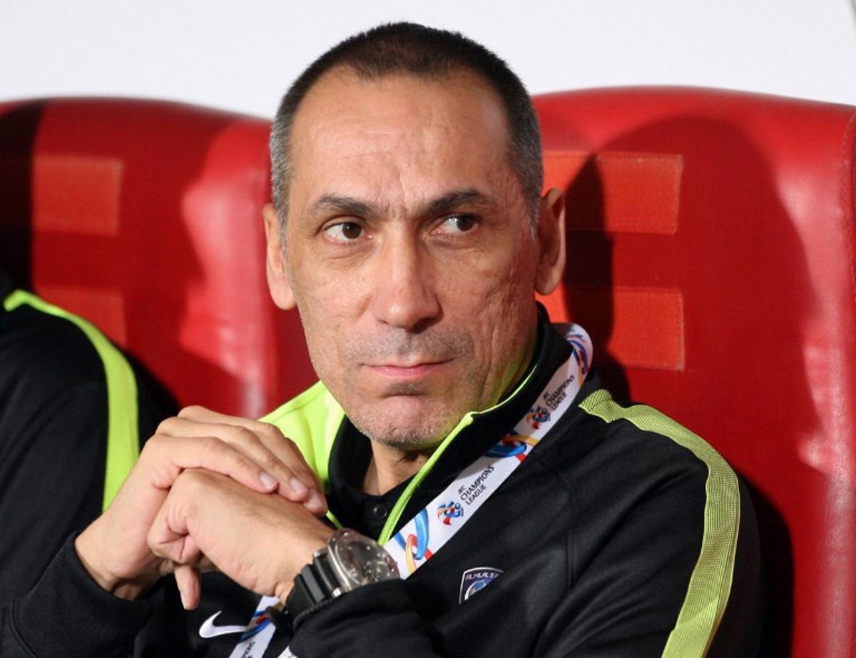 Saudi Al-Hilal's head coach Georgios Donis of Greece watches during their Asian Champions League group C football match against Emirati club Al-Jazira at Mohammed Bin Zayed Stadium on March 15, 2016 in Abu Dhabi.   STRINGER / AFP