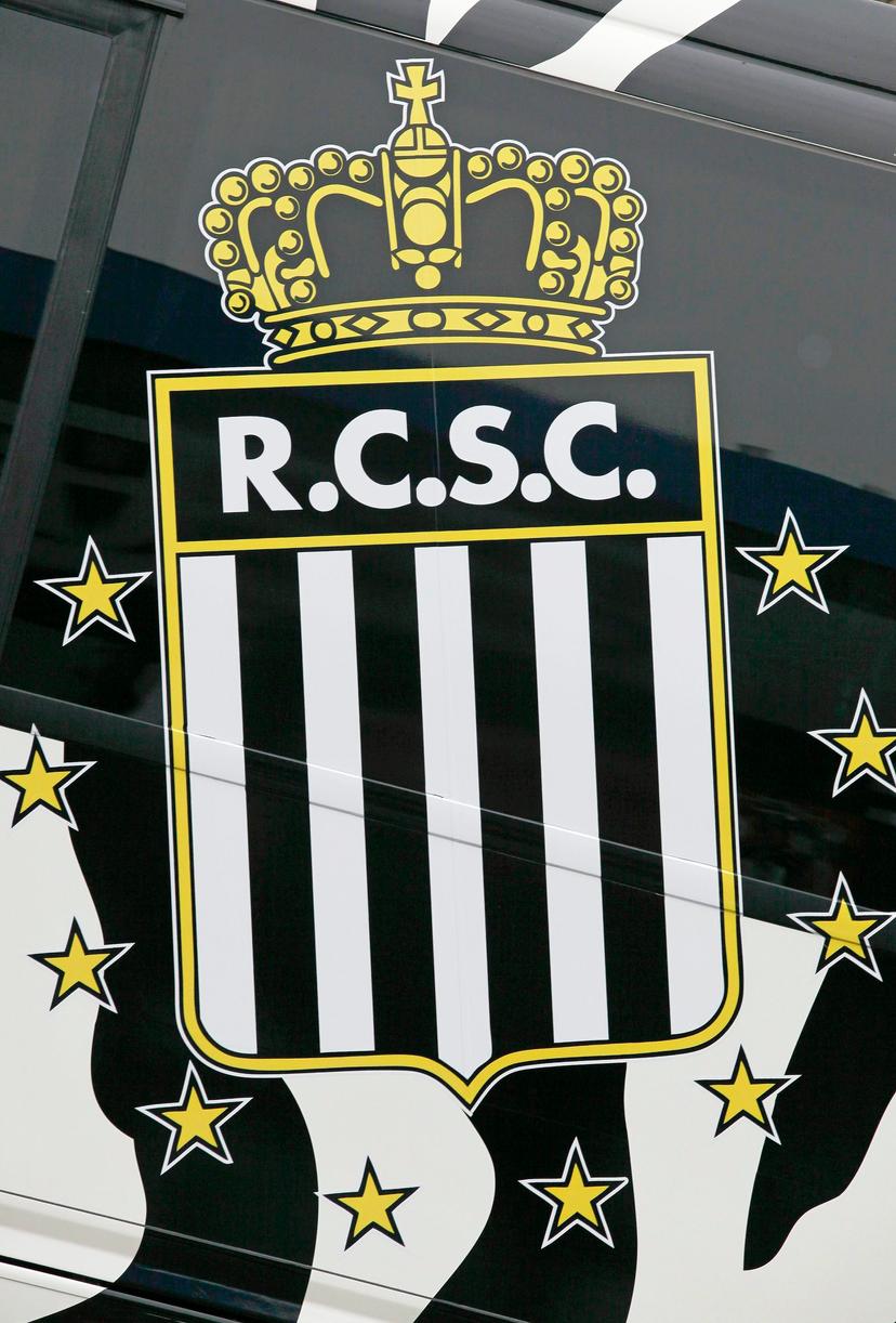 20101122 - CHARLEROI, BELGIUM: Illustration shows the logo at stade du Pays de Charleroi stadium of Belgian first league soccer team Sporting de Charleroi, Monday 22 November 2010 in Charleroi.  BELGA PHOTO BRUNO FAHY