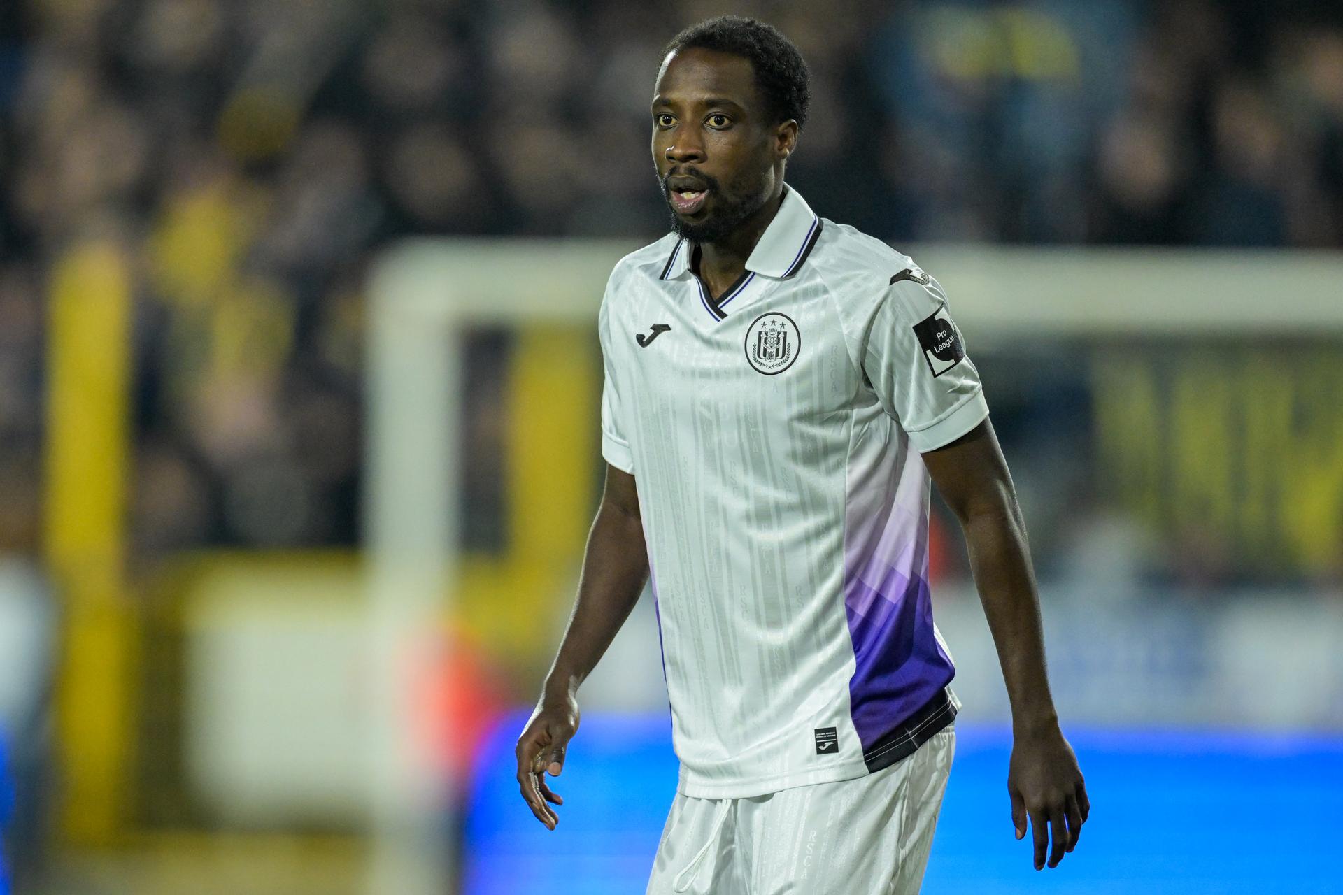 RSCA Futures' Majeed Ashimeru pictured during a soccer game between SK Beveren and RSCA Futures, Friday 12 December 2025 in Beveren, on day 17 of the 2025-2026 'Challenger Pro League' 1B second division of the Belgian championship. BELGA PHOTO DAVID PINTENS