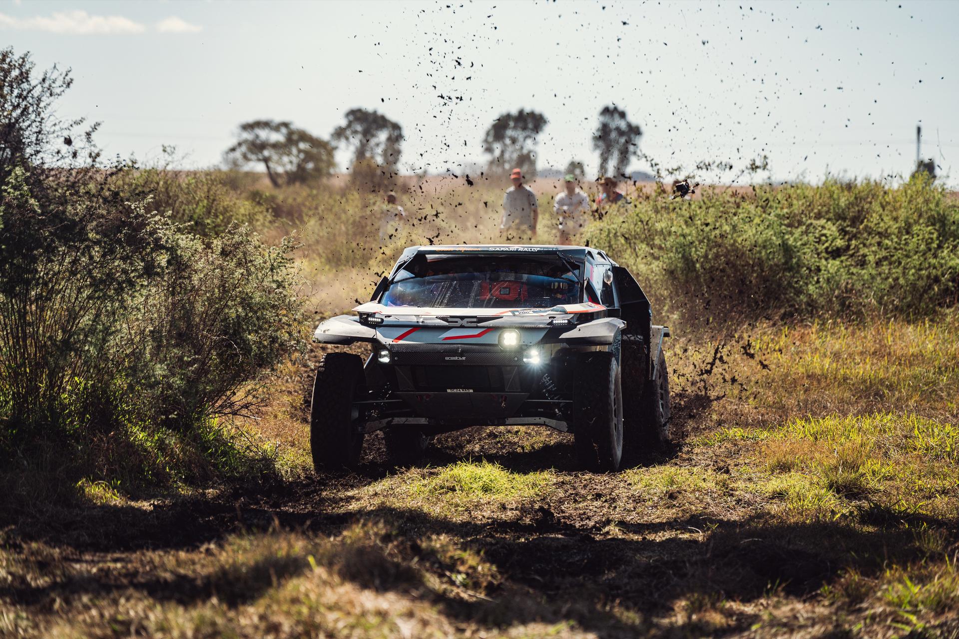 ATTENTION EDITORS - HAND OUT PICTURES - EDITORIAL USE ONLY - MANDATORY CREDIT 'The Dacia Sandriders'  This handout picture, distributed by Eric Dupain, shows Nasser Al-Attiyah and Edouard Boulanger pictured during during the South African Safari Rallyn in Sun City, South Africa, on Tuesday 20 May 2025.  BELGA PHOTO HANDOUT THE DACIA SANDRIDERS