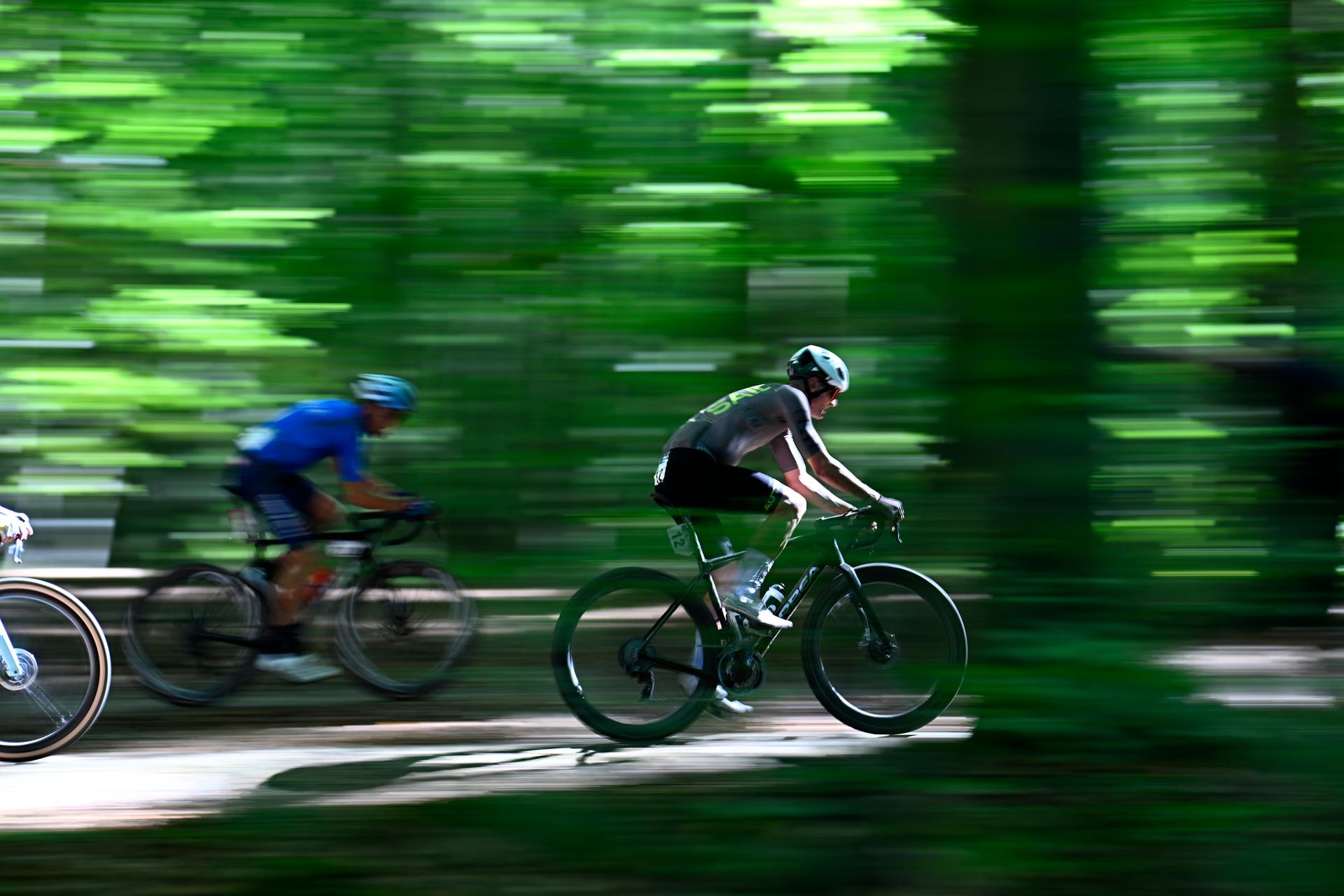 Illustration picture shows the elite race at the European and Belgian Gravel Championships, Sunday 01 October 2023, in Heverlee, Leuven. BELGA PHOTO JASPER JACOBS