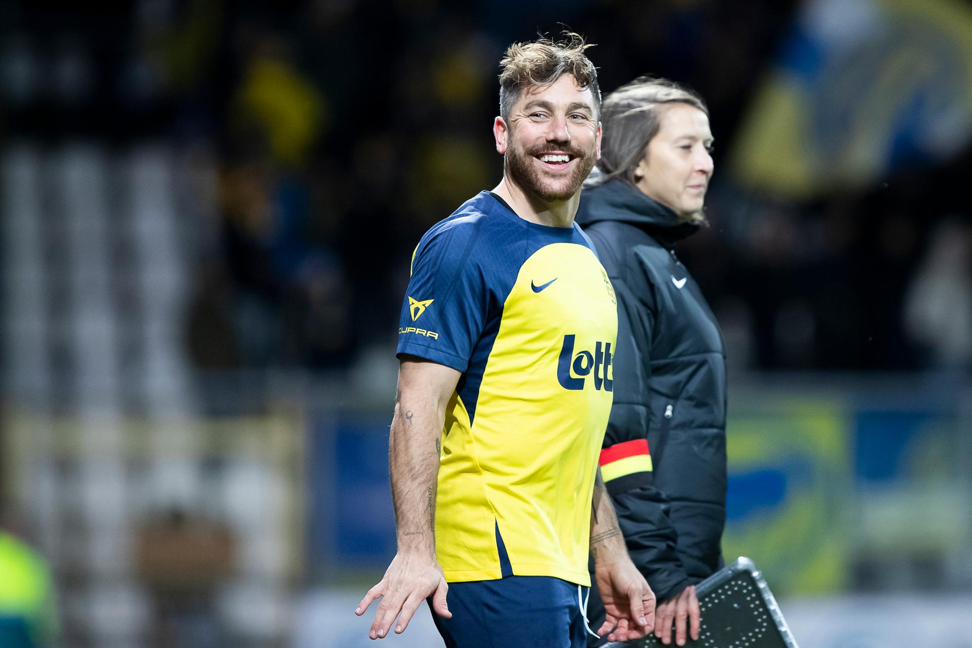 Union's Guillaume Francois pictured during a soccer match between Beerschot VA and Royale Union Saint-Gilloise, Sunday 26 January 2025 in Antwerp, on day 23 of the 2024-2025 season of the 'Jupiler Pro League' first division of the Belgian championship. BELGA PHOTO KRISTOF VAN ACCOM