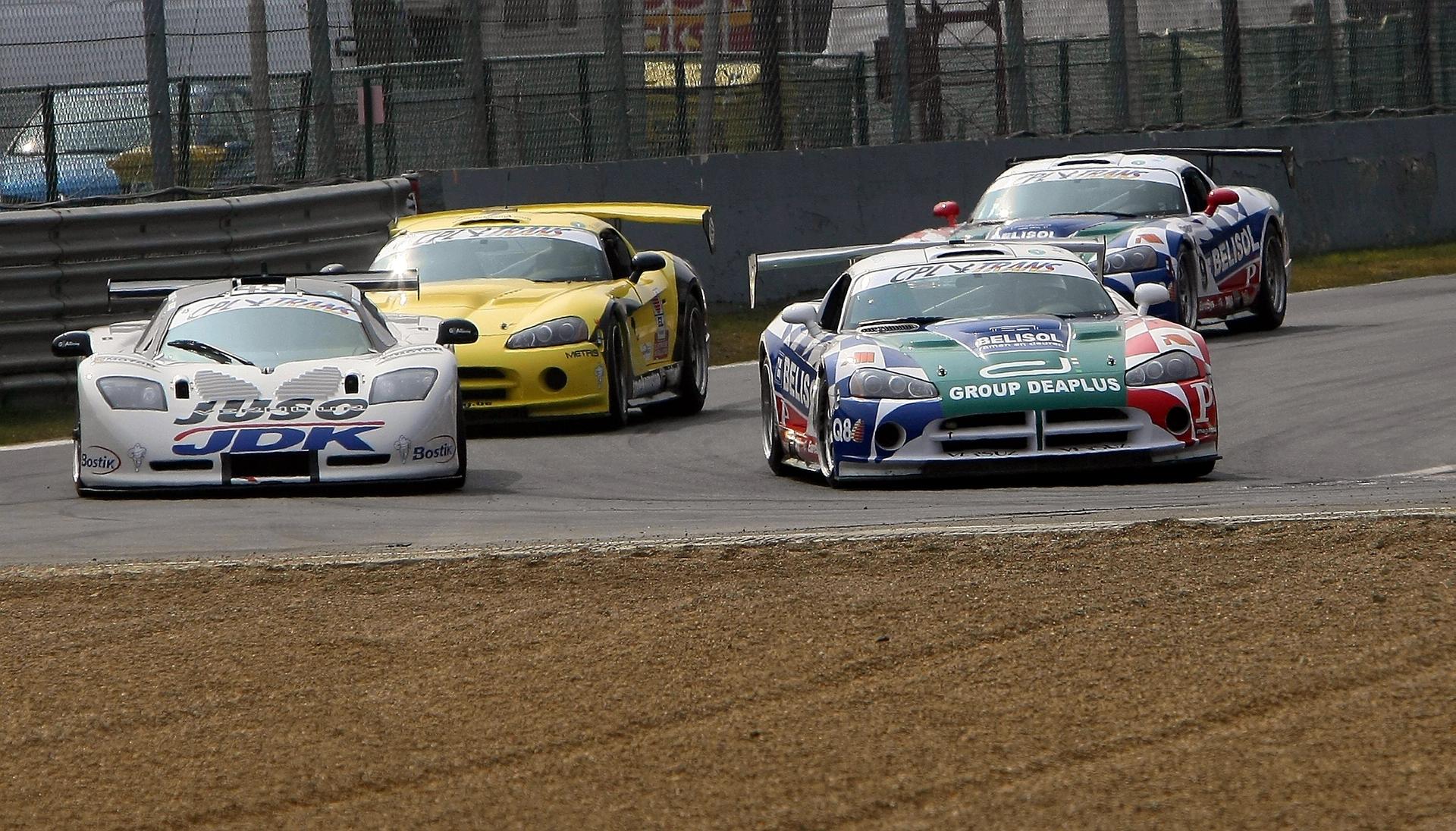 20080411 - ZOLDER, BELGUIM: Team number 8 with Kris Wauters and Raphael Vanthoor pictured during a free training session ahead of the Belgian Race Kick Off, with the BelCar GT Championships, the start of the Belgian racing season, in Zolder, Friday 11 April 2008. BELGA PHOTO MICHEL KRAKOWSKI
