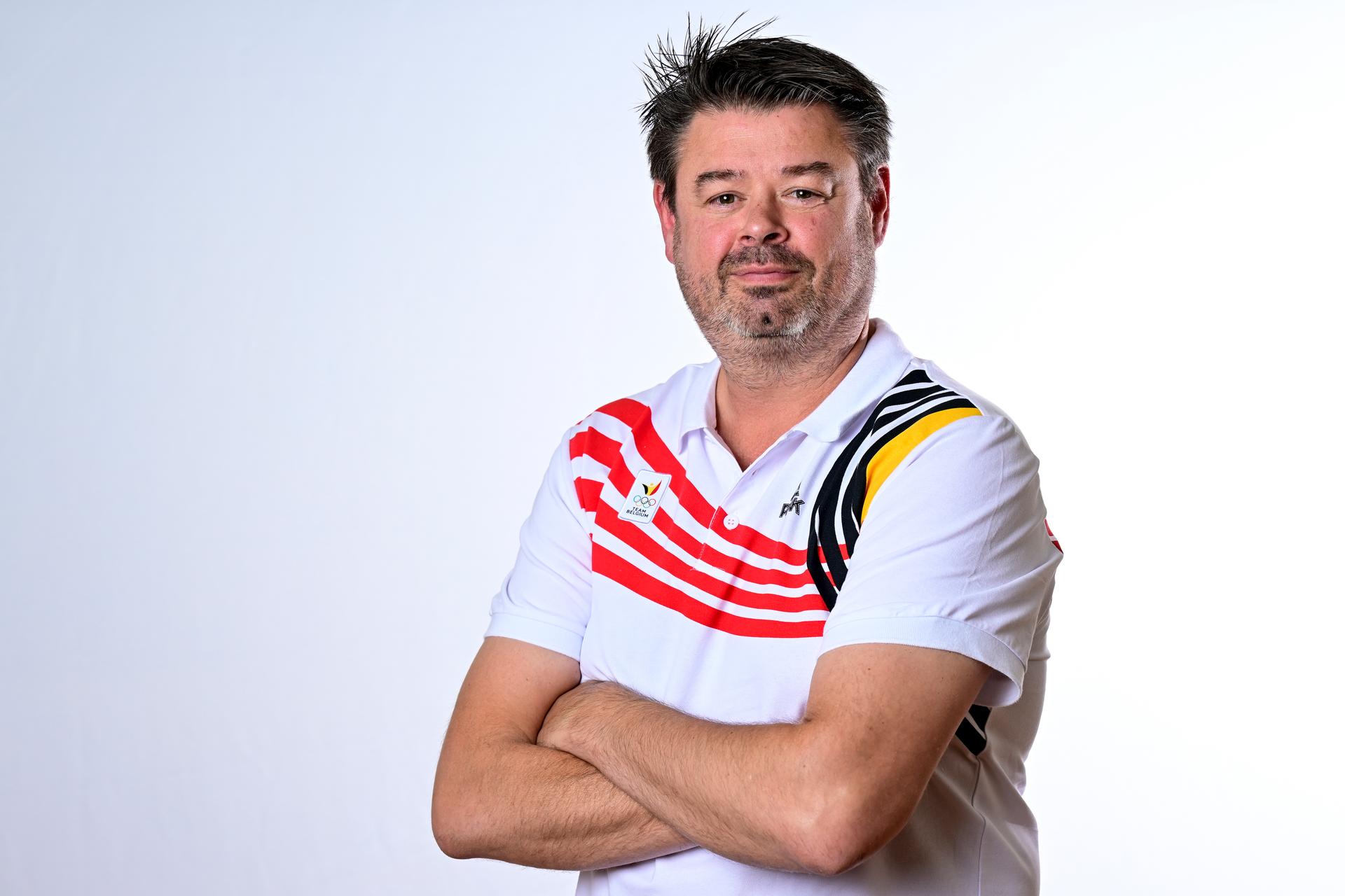 Detlef Elewaut pictured during a press conference for the presentation of the Belgian delegation for the World Games in Chengdu, China (07-17/08) on Wednesday 18 June 2025 in Brussels. BELGA PHOTO DIRK WAEM