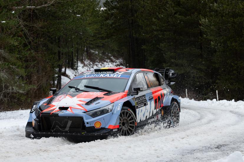 ATTENTION EDITORS - HAND OUT PICTURES - EDITORIAL USE ONLY - MANDATORY CREDIT: 'HYUNDAI MOTORSPORT'  Hand out picture released by Eric Dupain shows Thierry Neuville during stage 2 of the Monte-Carlo rally race in France, on Friday 23 January 2026.  *** Belga and Belga Editorial Board decline all responsibility regarding the content of this picture. *** PHOTO HAND OUT - HYUNDAI MOTORSPORT