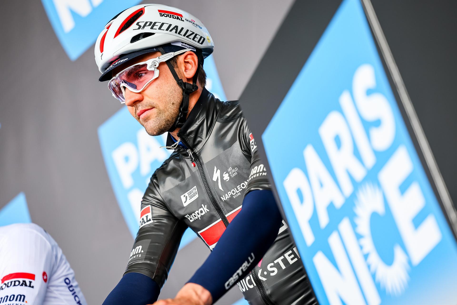 German Maximilian Max Schachmann of Soudal Quick-Step pictured at the start of stage seven of the 83th edition of the Paris-Nice cycling race, 147,8 km from Nice to Auron, France, Saturday 15 March 2025. BELGA PHOTO DAVID PINTENS