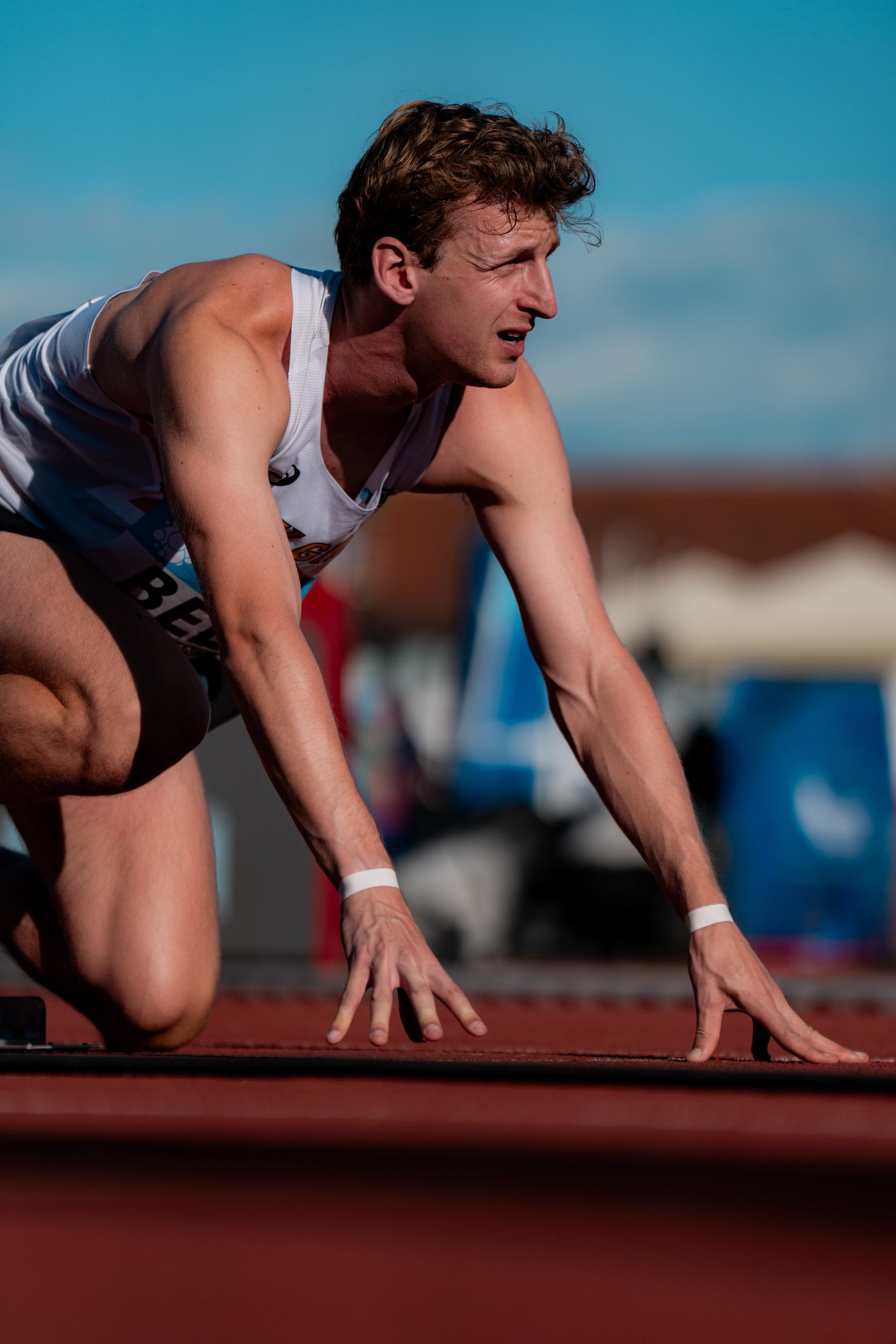 Belgian Alexander Doom pictured in action during the European Athletics Team Championships, in Maribor, Slovenia, Saturday 28 June 2025. Team Belgium is competing in the second division on 28 and 29 June. BELGA PHOTO CHIARA MONTESANO