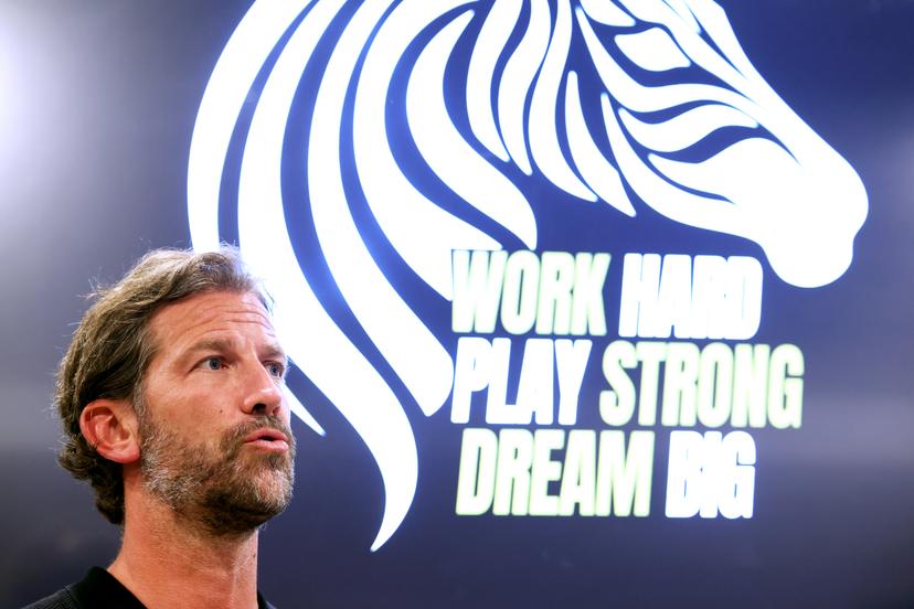 Charleroi's head coach Rik De Mil pictured at a press conference of Belgian soccer club Sporting Charleroi, on Friday 13 June 2025, in Charleroi.  BELGA PHOTO VIRGINIE LEFOUR