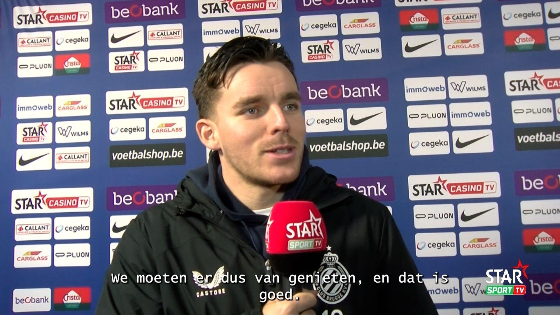 Reactie Hugo Vetlesen Club Bruggena 3-5 winst op KRC Genk