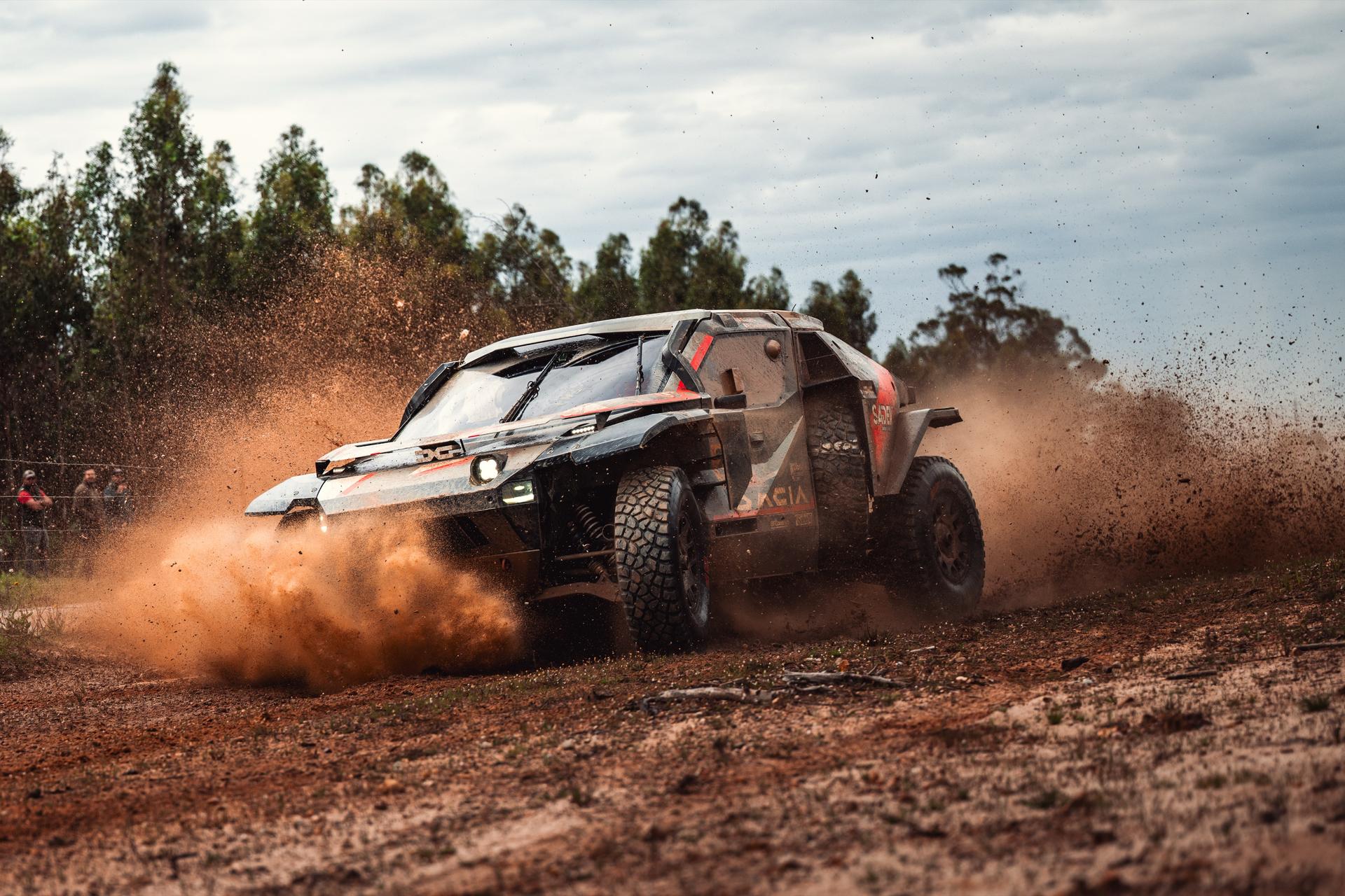 ATTENTION EDITORS - HAND OUT PICTURES - EDITORIAL USE ONLY - MANDATORY CREDIT 'DACIA SANDRIDERS' This handout picture, distributed by Eric Dupain, shows the car of Sébastien Loeb ¿ Edouard Boulanger during the second stage of the Portugal Rally Raid, stage 4 of the FIA FIM World Rally-Raid Championship, in Badajoz, Portugal, on Thursday 19 March 2026. PHOTO HANDOUT HANDOUT DACIA SANDRIDERS *** Belga and Belga Editorial Board decline all responsibility regarding the content of this picture. ***