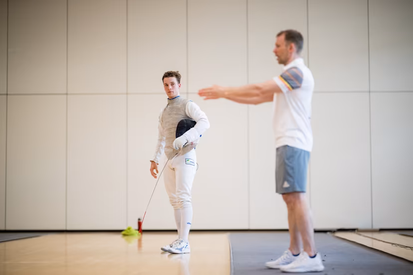 Athlete Stef Van Campenhout pictured during the annual winter camp of Team Belgium organized by the BOIC-COIB Belgian Olympic Committee, in Belek, Turkey, Sunday 23 November 2025. The camp takes place from 19 to 26 November and focuses on the initial preparations for the 2028 Olympic Games in Los Angeles. BELGA PHOTO JASPER JACOBS
