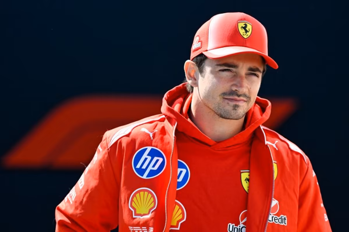 Ferrari's Monegasque driver Charles Leclerc arrives ahead of a practice session for the 2026 Formula 1 Grand Prix du Canada at Circuit Gilles-Villeneuve in Montreal, Canada, on May 22, 2026. Andrej Ivanov / AFP