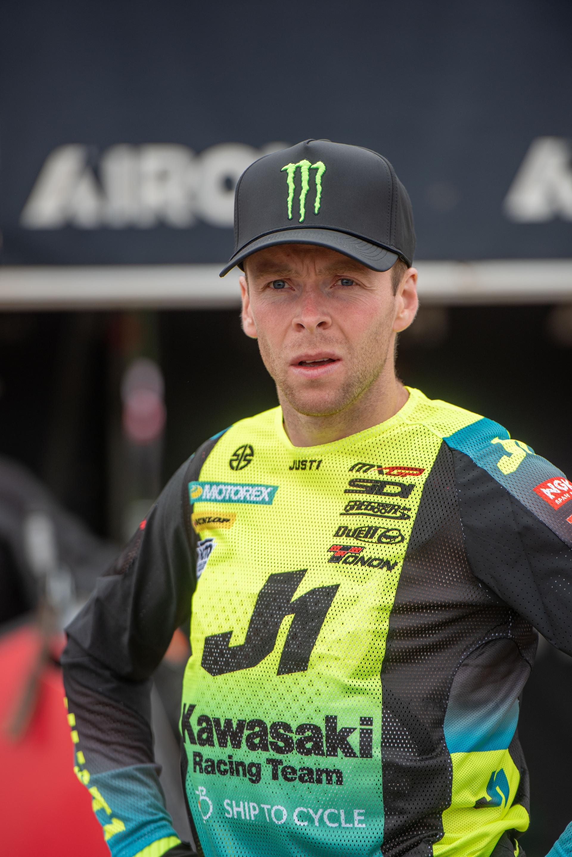 France's Romain Febvre is pictured at the motocross MXGP Grand Prix Flanders, race 15/20 of the FIM Motocross World Championship, Sunday 03 August 2025 in Lommel. BELGA PHOTO JONAS ROOSENS