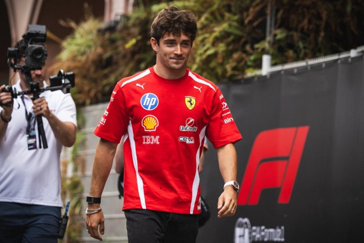 Ferrari's Monegasque driver Charles Leclerc walks down the paddock at the Circuit de Monaco in Monaco, on June 4, 2026, ahead of the Formula One Monaco Grand Prix. Andrej ISAKOVIC / AFP