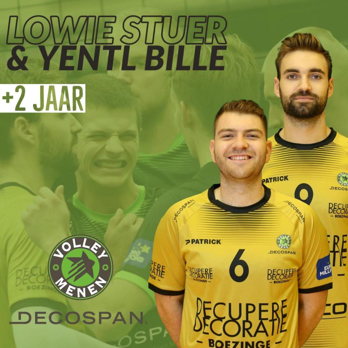 2 jaar extra voor Lowie Stuer en Yentl Bille bij Decospan Menen