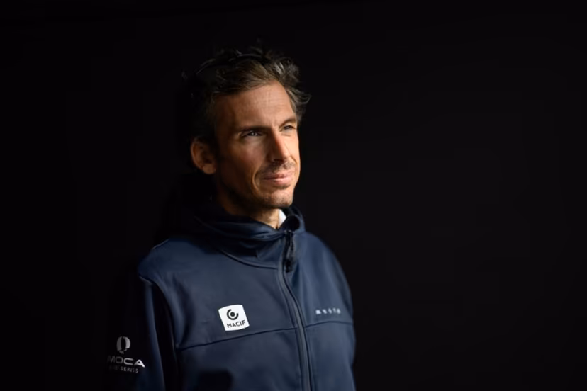 French skipper Charlie Dalin poses during a photo session in Concarneau, western France, on September 24, 2025. Dalin revealed that he had won the last Vendee Globe around-the-world solo sailing race while battling cancer. Loic VENANCE / AFP