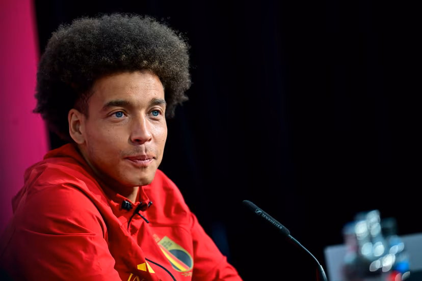 Belgium's Axel Witsel pictured during a press conference of Belgian national soccer team Red Devils in their base camp, home of the Seattle Sounders, Renton, Seattle, USA, on Friday 12 June 2026. The Red Devils prepare for the 2026 FIFA World Cup. BELGA PHOTO DIRK WAEM