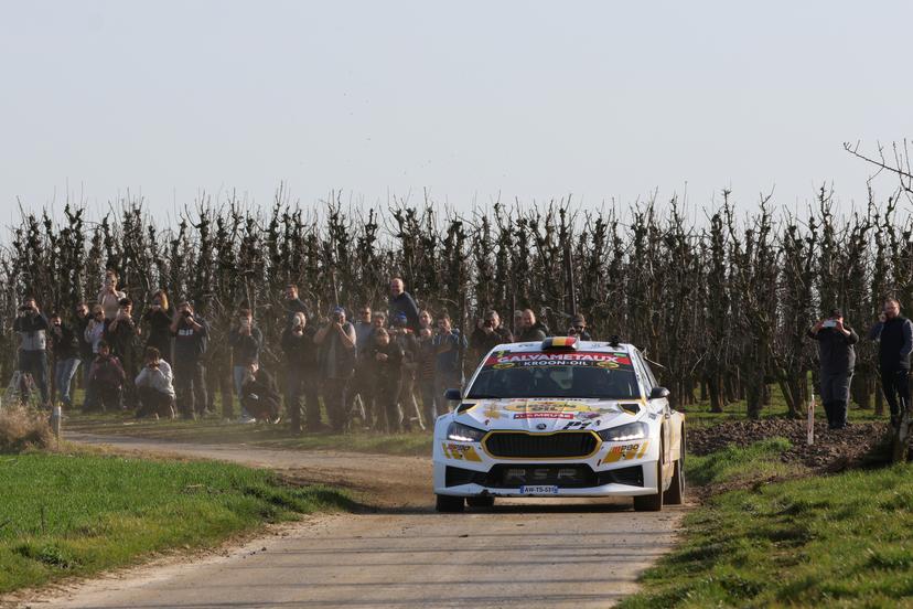 ATTENTION EDITORS - HAND OUT PICTURES - EDITORIAL USE ONLY - MANDATORY CREDIT : BRC PROMOTOR - Hand out pictures dated from Thursday 26 February 2026, via Eric Dupain shows Belgian Cedric Cherain and Jasper Vermeulen pictured at the shakedown of the Haspengouw rally, part of Belgian rally championship in Aalst. *** Belga and Belga Editorial Board decline all responsibility regarding the content of this picture. *** PHOTO HAND OUT - BRC PROMOTOR
