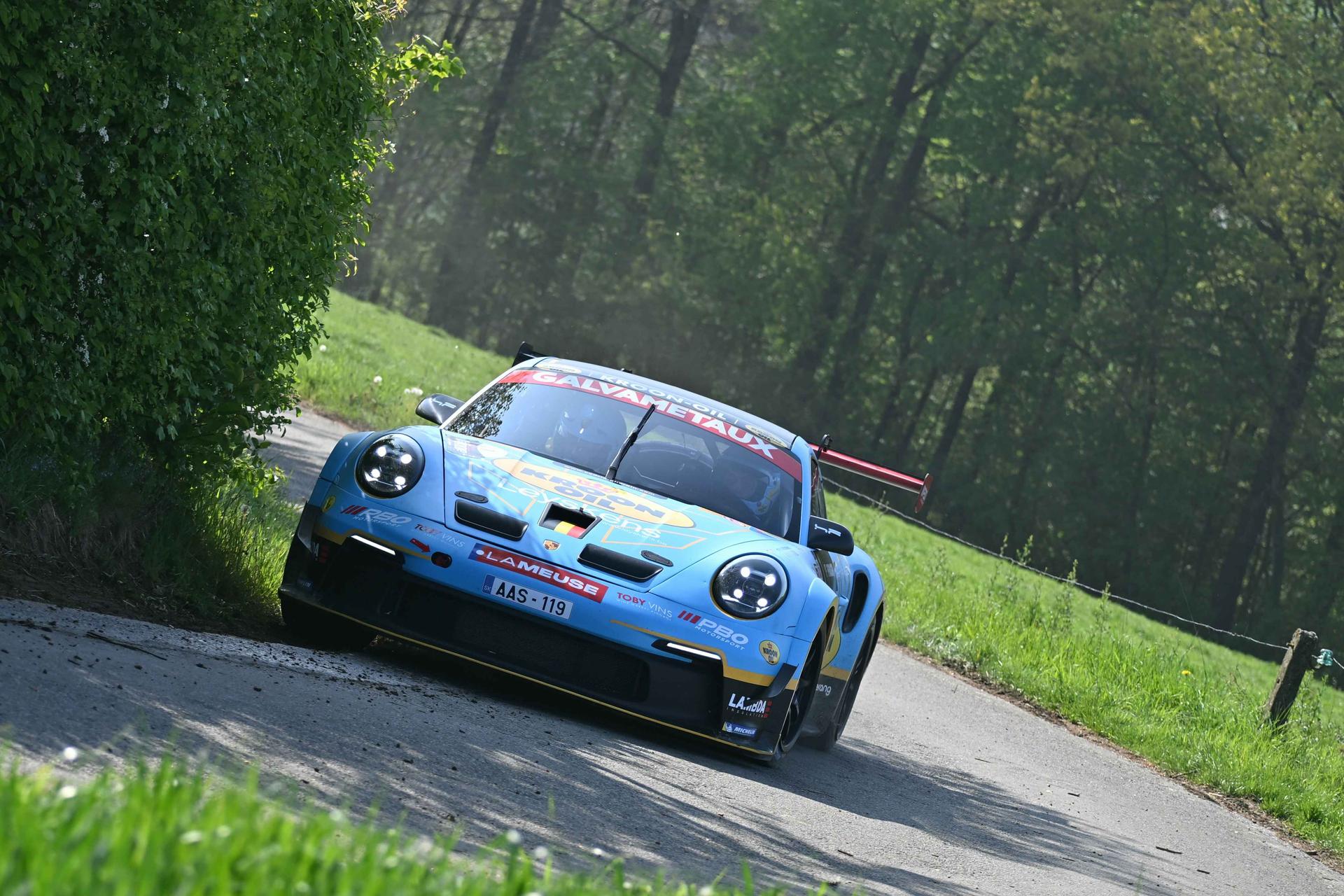 ATTENTION EDITORS - HAND OUT PICTURES - EDITORIAL USE ONLY - MANDATORY CREDIT: BRC - Hand out picture released on Saturday 26 April 2025 by Eric Dupain shows Cedric Cherain during the Rally of Wallonia rally race, stage 4 of the BRC Belgian Rally Championship, on Saturday 26 April 2025, in Namur. *** Belga and Belga Editorial Board decline all responsibility regarding the content of this picture. *** PHOTO HAND OUT BRC