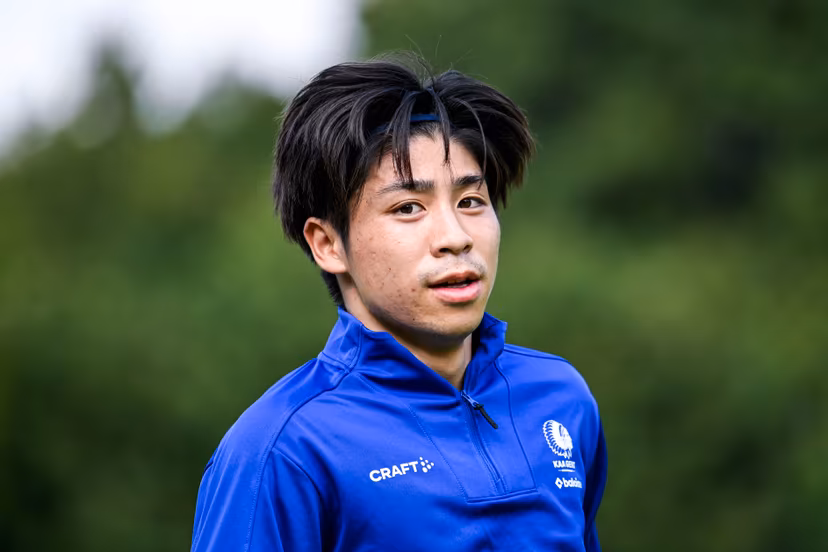 Gent's Daisuke Yokota pictured during a training session of Belgian soccer team KAA Gent, during their summer camp in Horst, the Netherlands on Thursday 10 July 2025. The team is preparing for the upcoming 2025-2026 first division season. BELGA PHOTO TOM GOYVAERTS