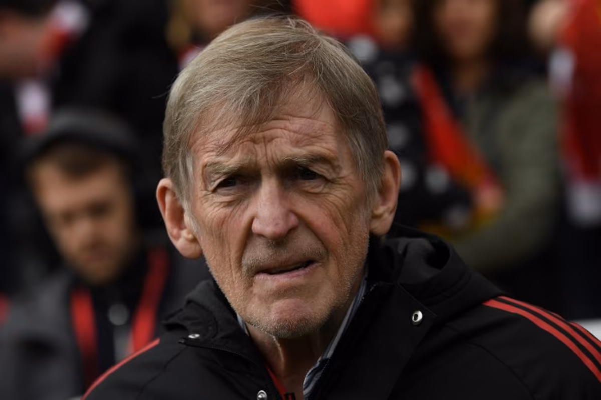 Liverpool Legends' manager Kenny Dalglish attends the Legends football match between Liverpool Legends and Dortmund Legends at Anfield in Liverpool, north-west England on March 28, 2026. PETER POWELL / AFP