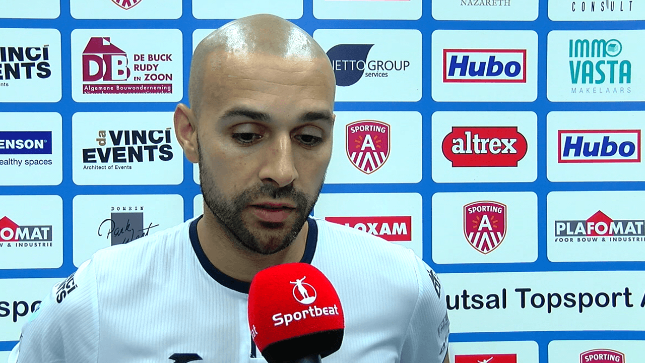 Ahmed Sababti na de 4-1 zege van FTA vs Eisden