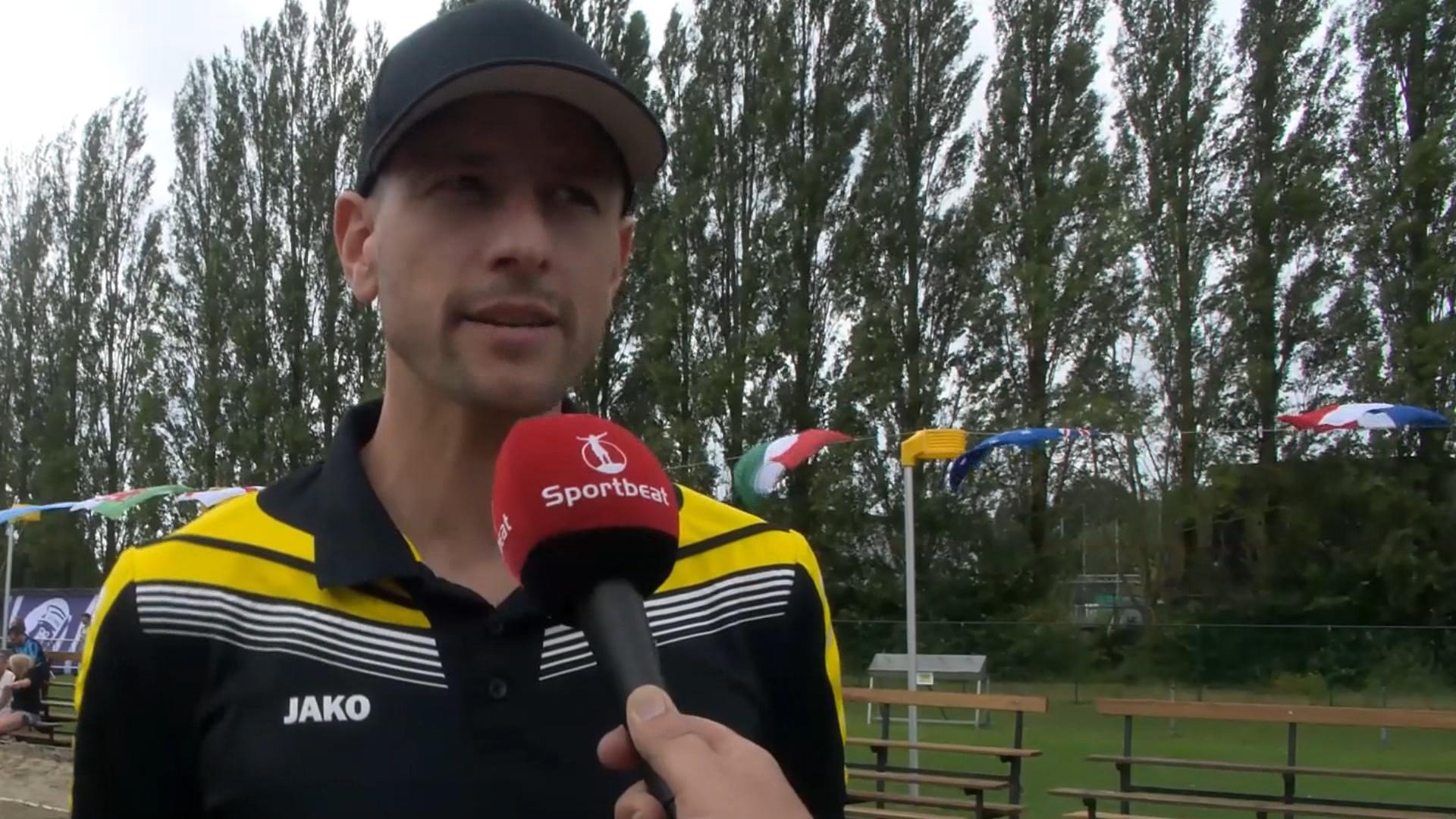 Reactie Bondscoach Jelle De Laet op dag 1 WK Beachkorfbal In België Temse