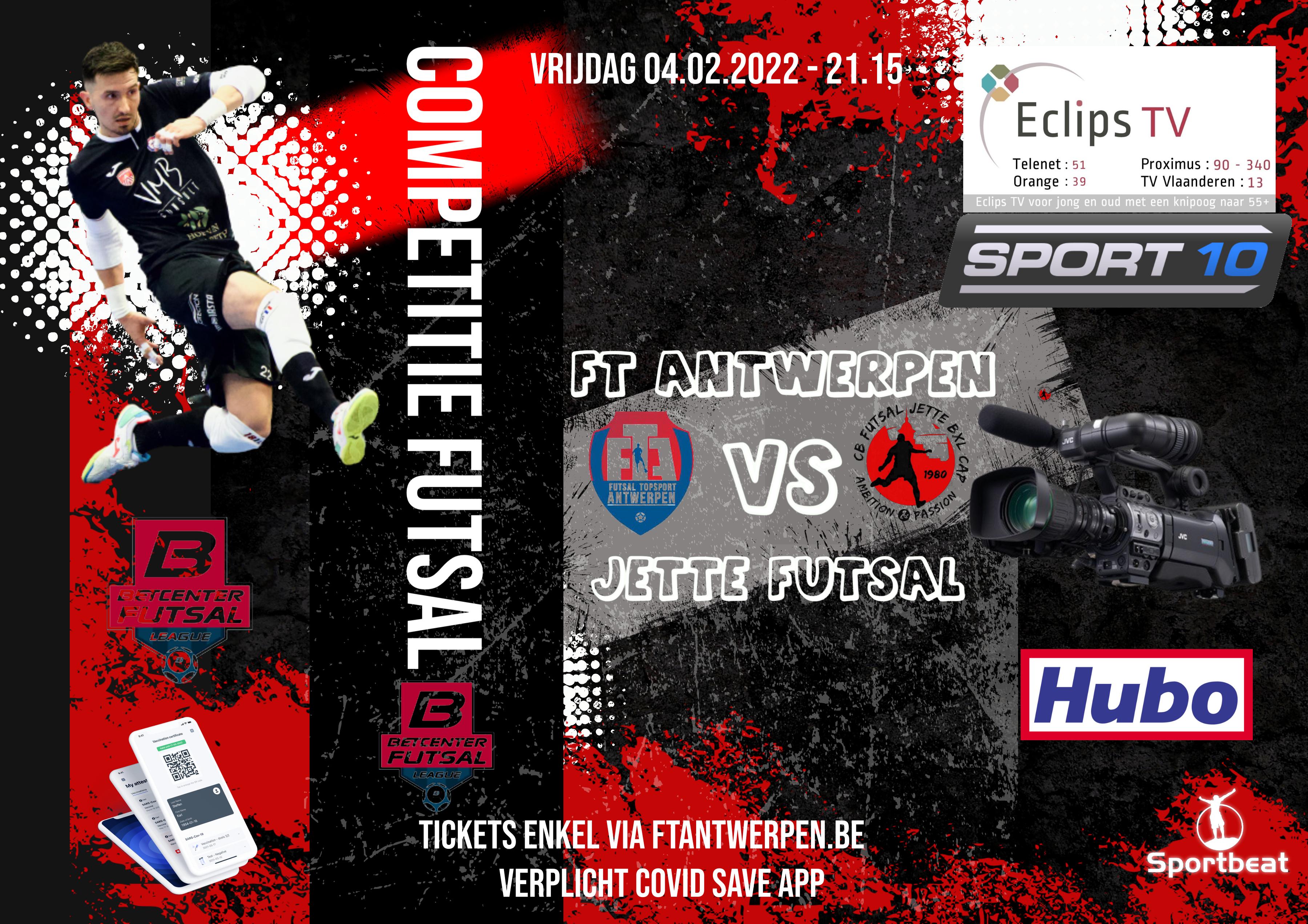 Scheidsrechter geeft verkeerde speler de rode kaart in FT Antwerpen vs Jette