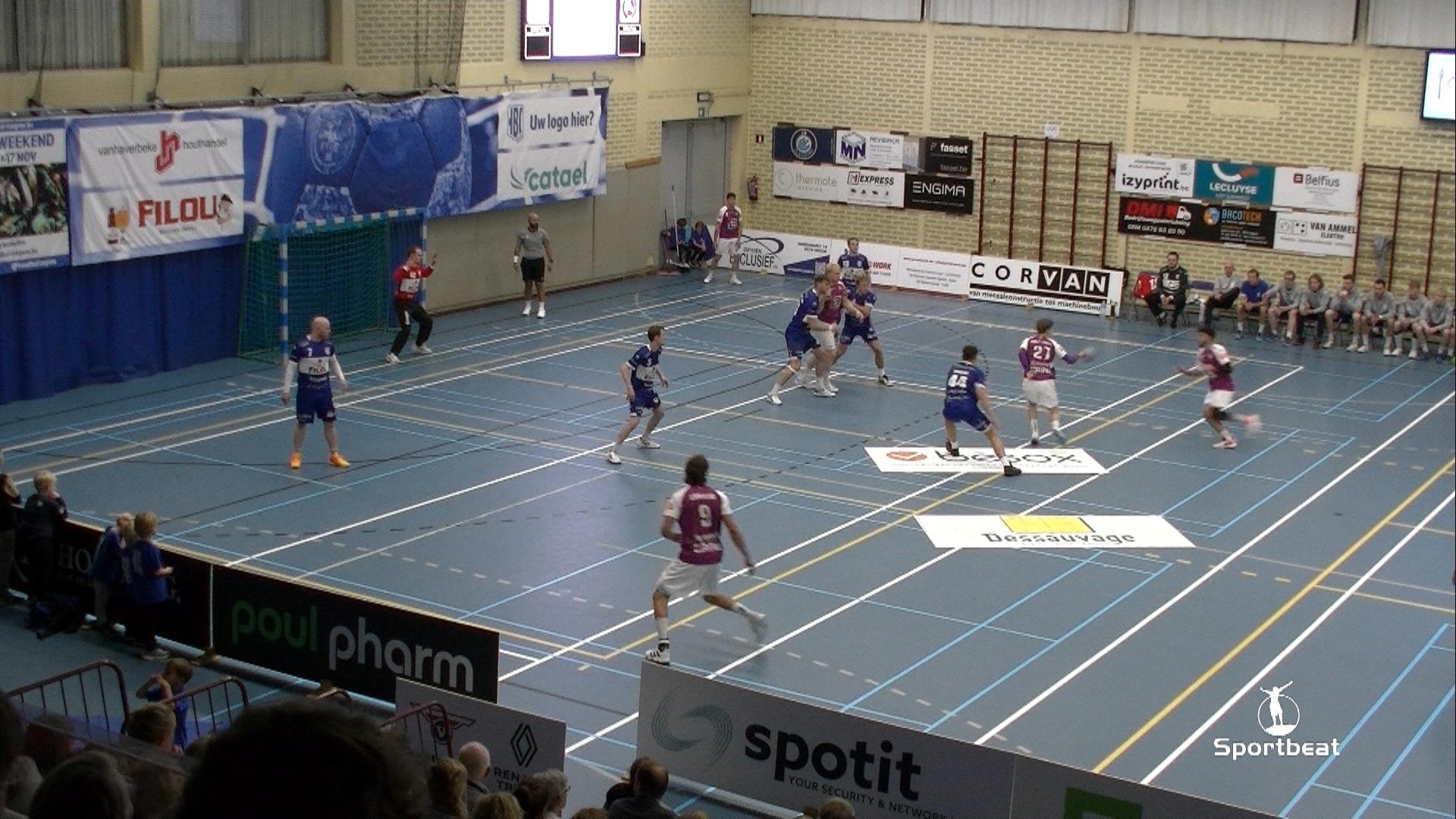 Verslag Besox Izegem vs Apolloon Spurs 1ste nationale Handbal