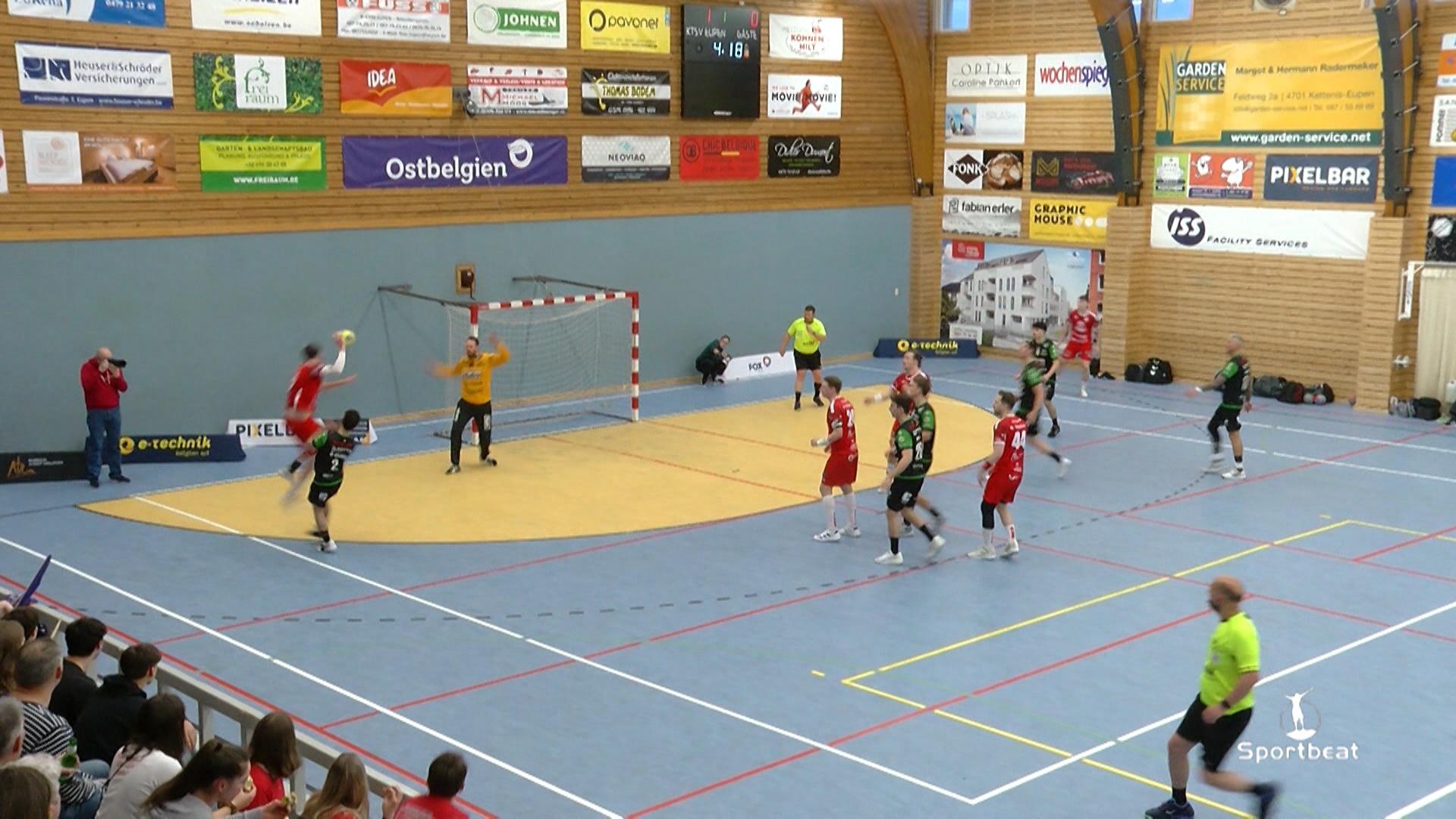 Verslag KTSV Eupen vs HUBO Handbal speeldag 3 Play offs 2024