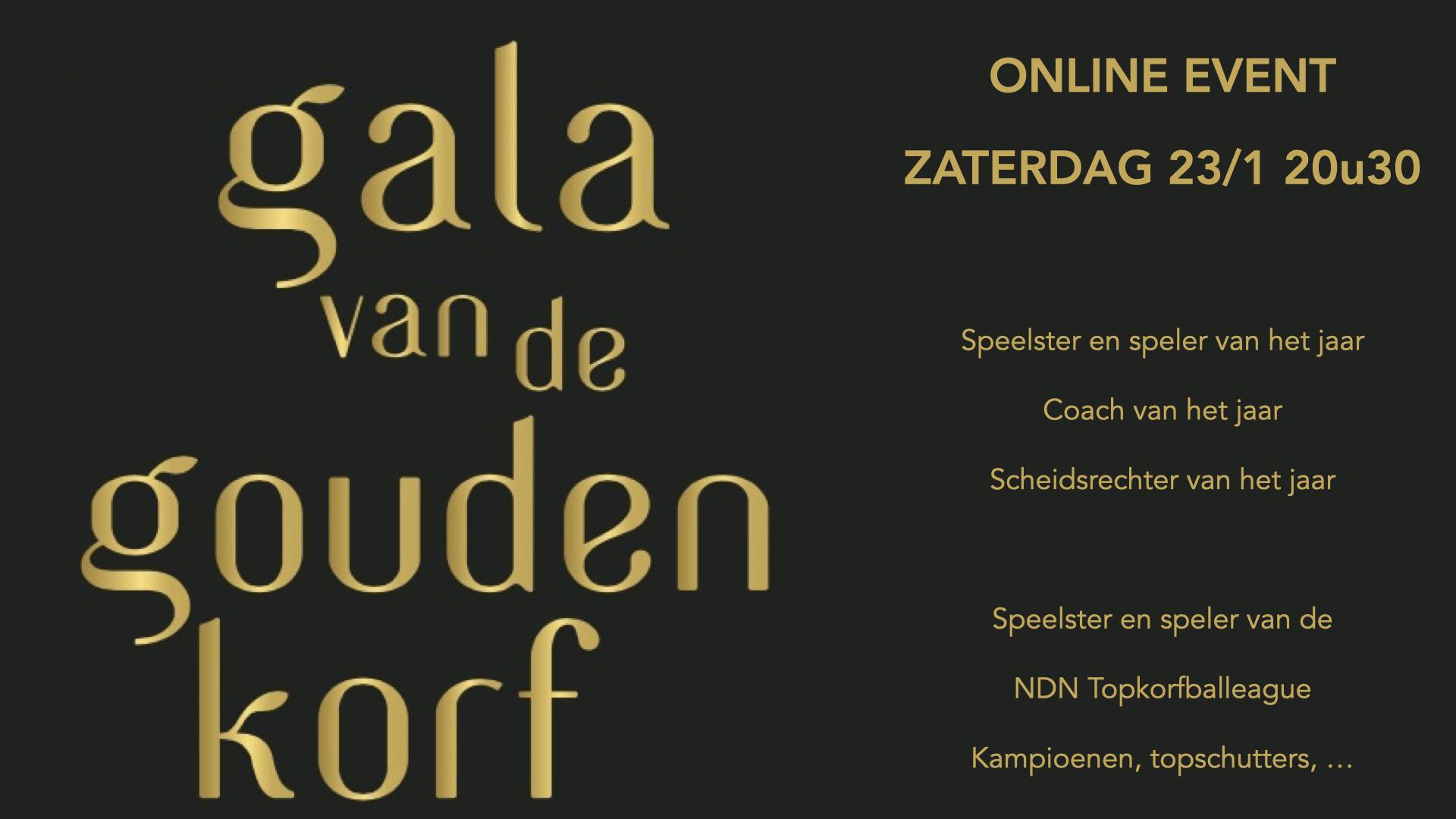 Zaterdag vanaf 20.30 weten wie de Beste Korfballer-ster is in België...