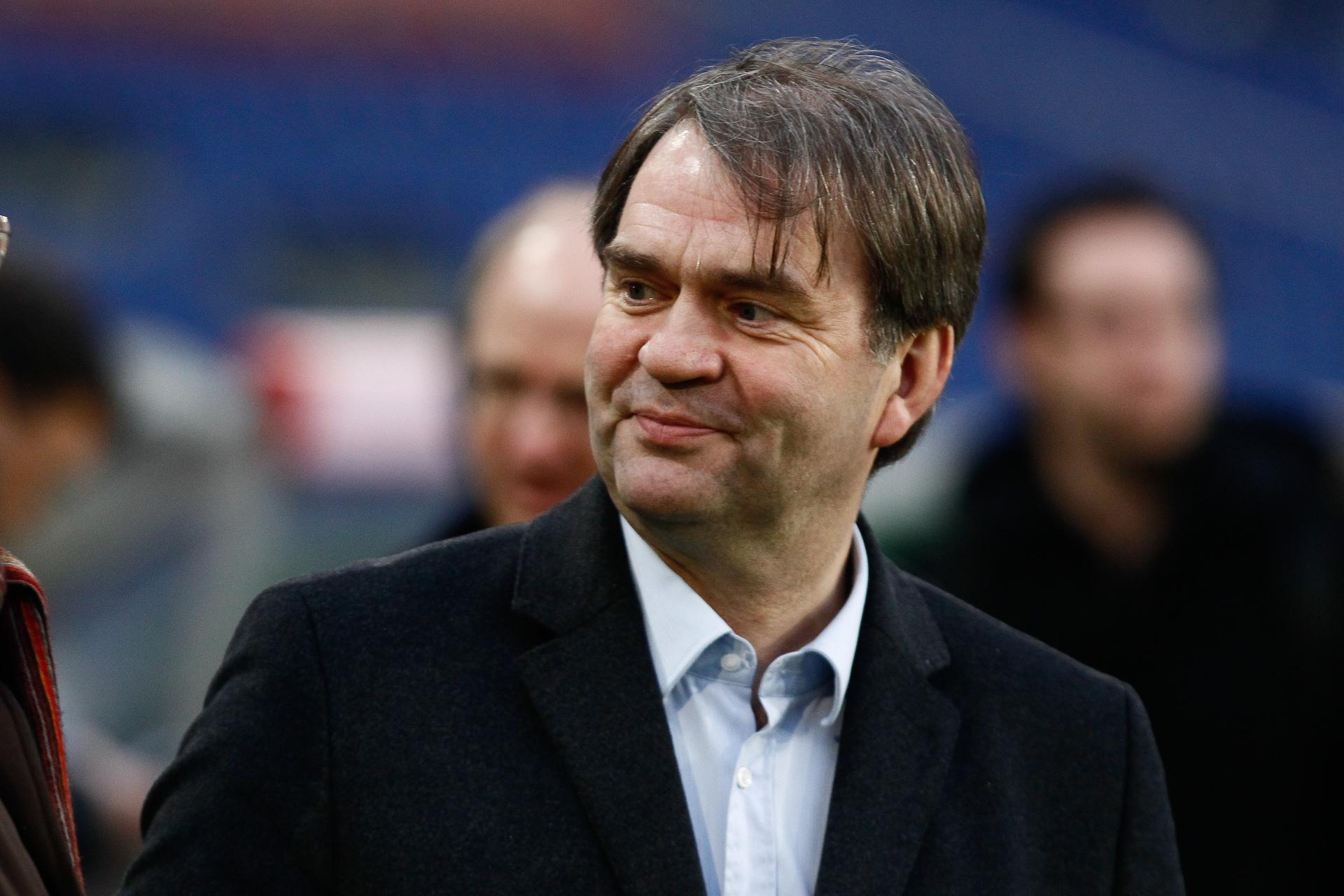 20120314 - HANNOVER, GERMANY: Standard's general director Pierre Francois pictured during a training session of Belgian soccer team Standard de Liege, in Hannover, Germany, Wednesday 14 March 2012. Tomorrow German Hannover 96 and Standard will compete in the return leg of the 1/16th final of the Europa League soccer. The home game ended in a 2-2 draw. BELGA PHOTO BRUNO FAHY