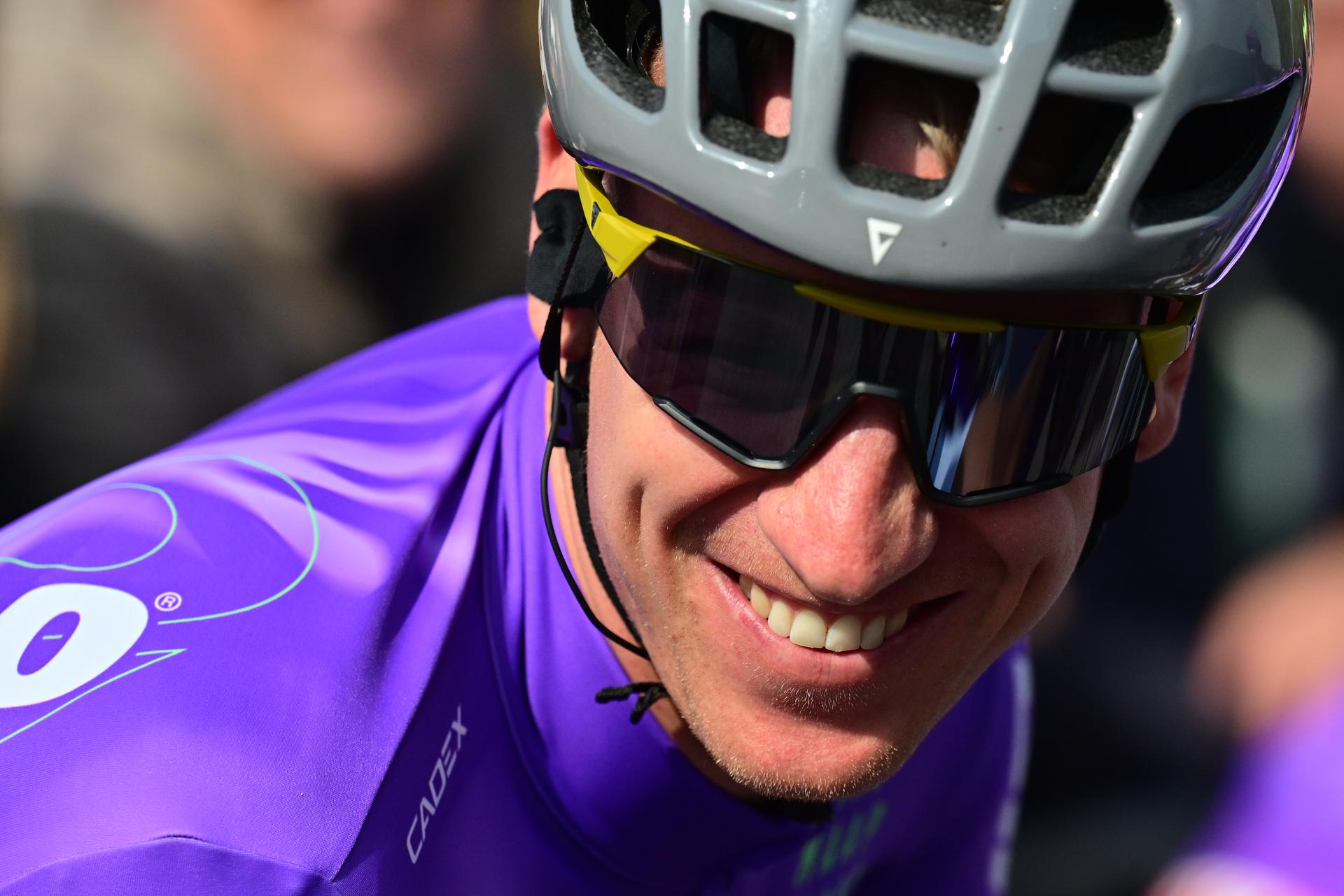 German Pascal Ackermann of Team Jayco-AIUIa pictured before the start of the 'Bredene Koksijde Classic' one day cycling race, 203,4 km from Bredene to Koksijde, on Friday 20 March 2026. BELGA PHOTO DIRK WAEM